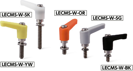 LECMS-WMiniature Plastic Clamp Levers - Spring Washer Integrated Type