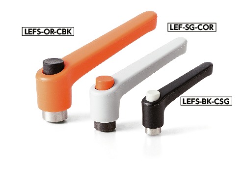 LEF-CPlastic Clamp Lever, Female Screw - with Push Button