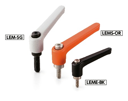 LEMPlastic Clamp Levers, Male Screw