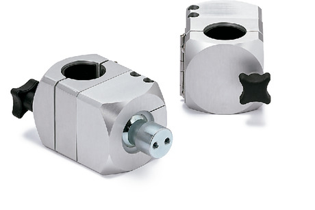 DFKWF-PBBall Joint (Female Screw 2-Hole) - Round Pipe Mounting