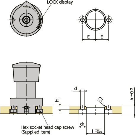 NQTS-FQuick Release Fasteners – Knob Type – Free Slide