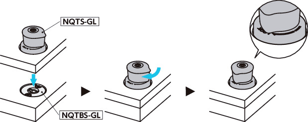 NQTS-GLQuick Release Fasteners - Knob Type - Standard