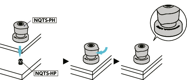 NQTS-PHQuick Release Fasteners – Knob Type – Pin Hold