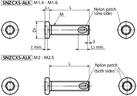 SNZCXS-ALK 寸法図
