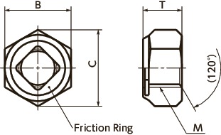 SWUSHex Lock Nuts寸法図