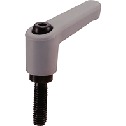 Plastic Clamp Lever - Miniature Type, Male Screw