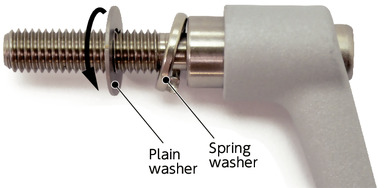 LUDM-WPlastic Clamp Levers - Spring Washer Integrated Type