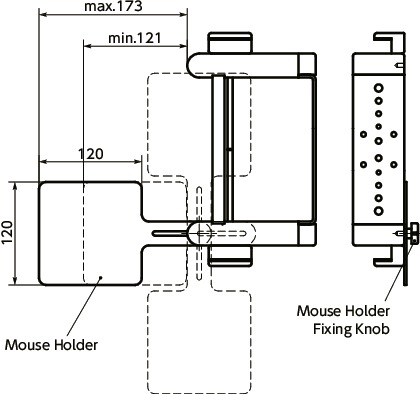 DKB-AAKeyboard Mounting Systems - Fixed Type