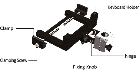 DKBR-PBKeyboard Mounting System - Single Axis Type