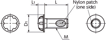 SRS6A-ALKSystem 6 Screws with Nylon Patch寸法図