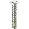 Two-Hole Flat Head Machine Screws with Nylon Patch