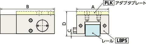 LBPSリニアクランパ・ズイー - 空気圧 - 常時閉 - ブレーキ機構つき - スリムタイプ