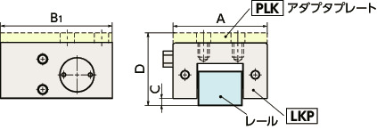 LKPリニアクランパ・ズィー - 空気圧 - 常時開 - スリムタイプ