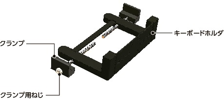 DKBキーボード固定部品 - 固定タイプ