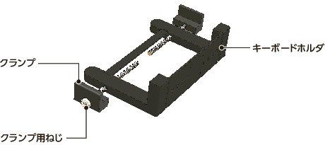 DKB/DKB-AA/DKB-PB/DKMPキーボード固定部品 - 固定タイプ
