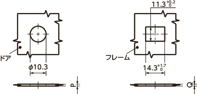 D1-RSリセプタクル - スナップイン - バックロード