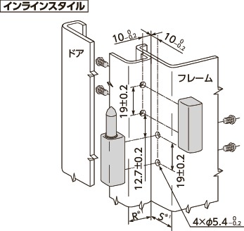 96-MEメタルリフトオフヒンジ