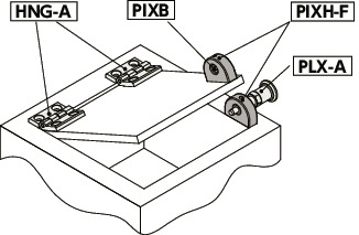 PIXH-Fインデックスプランジャ用取りつけ治具