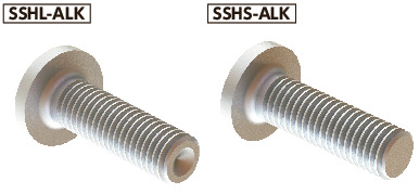 SSHL-ALK六角穴付き極低頭ボルト(SUS316L / ナイロン溶着つき)