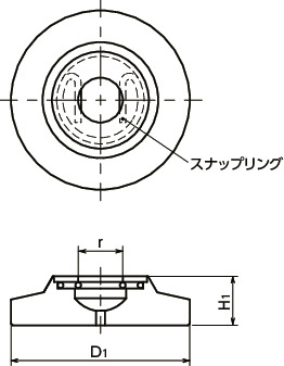 SCPSスラストパッド 寸法図