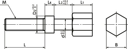 SATAdjust Bolt寸法図