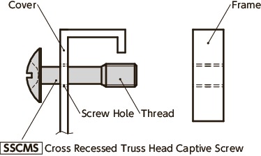 SSCMSCross 매입 트러스 머리 고정 나사