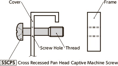 SSCPSCross Recessed Pan Head Captive Machine Screws