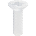 Plastic Cross Recessed Flat Head Machine Screws - PVDF