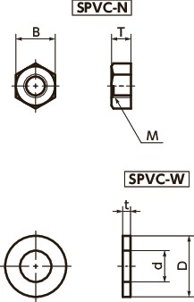 SPVC-WPlastic Screw - Cross Recessed Pan Head Machine Screws - PPS寸法図