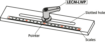 LECM-LWPMiniature Plastic Clamp Levers with Flat Washers for Slotted Holes