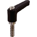 Male Screw,Plastic Clamp Lever - Miniature Type