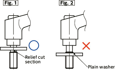 LEMS-LWPlastic Clamp Levers - Plain Washer Integrated Type