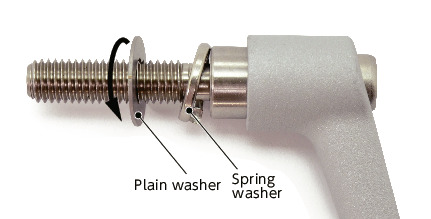 LEMS-WPlastic Clamp Levers - Spring Washer Integrated Type