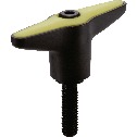 Plastic Clamp Lever, Male Screw