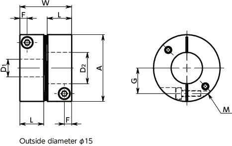 XHS-CFlexible Couplings - Single-Disk Type寸法図