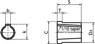 XHW-ACFlexible Couplings - Disk Type - Adapter + Clamping Type