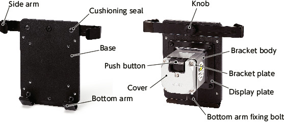 DTAC-AB-ATablet PC Holders - Quick Positioning Type - For Aluminum Frames