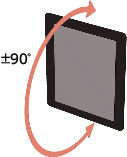 DTAS-MGTablet PC Holders - Single Axis Type - Clamp Lever Retention - Magnet Mounting