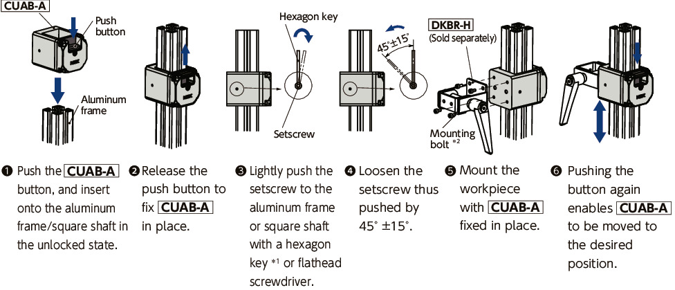 CUAB-AQuick Positioning Brackets - For Aluminum Frames