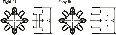 MJB-BLFlexible Couplings - Jaw Type (Bushing)