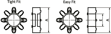 MJC-CS-GRFlexible Coupling - Jaw-Type - Clamping Type
