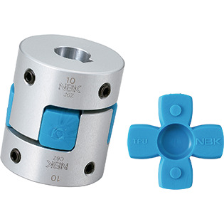Flexible Coupling - Jaw-Type - Set Screw + Key Type