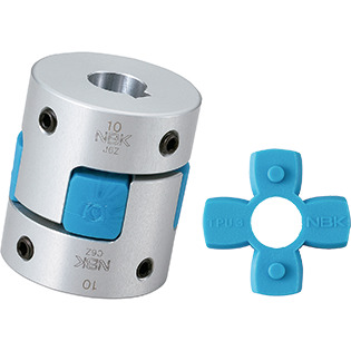 Flexible Coupling - Jaw-Type - Set Screw + Key Type