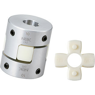 Flexible Coupling - Jaw-Type - Set Screw + Key Type