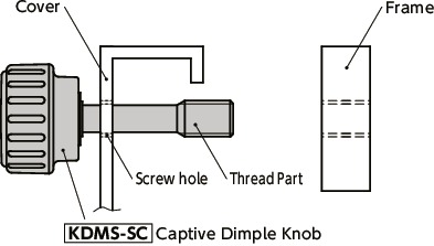 KDMS-SCCaptive 딤플 손잡이