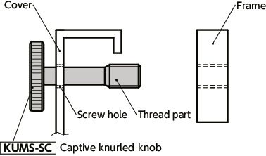 KUMS-SCCaptive Knurled Knobs