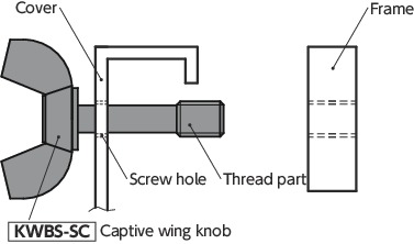 KWBS-SCCaptive Wing Knobs