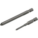 Bits for Cross Recessed Head Cap Screws with Extra Low Profile