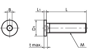 SSHHex Socket Head Cap Screws with Special Low Profile寸法図