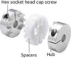 MOT-CFlexible Couplings - Oldham Type - Clamping Type
